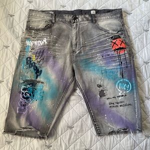 Smoke arise DNM CO. Jean Shorts